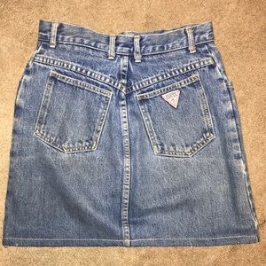 ORIGINAL VINTAGE George Marciano GUESS Denim Skirt